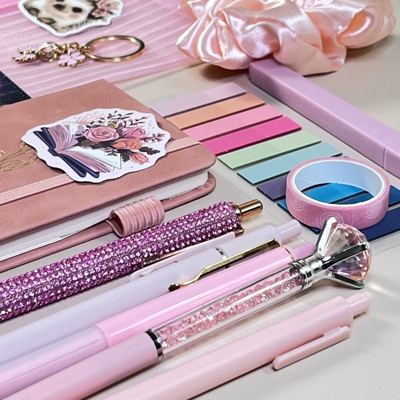 Pink Floral Bookish bundle set in PINK